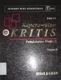 Image of Keperawatan Kritis : Pendekatan Holistik. Vol. 2